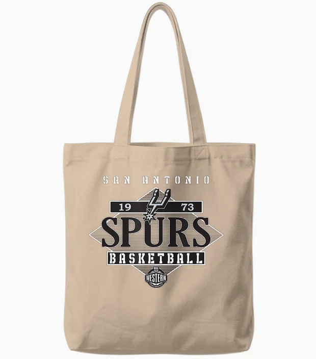 Offizieller Nba-Star Der San Antonio Spurs Im Diamant-Look Tote Bags in Natural