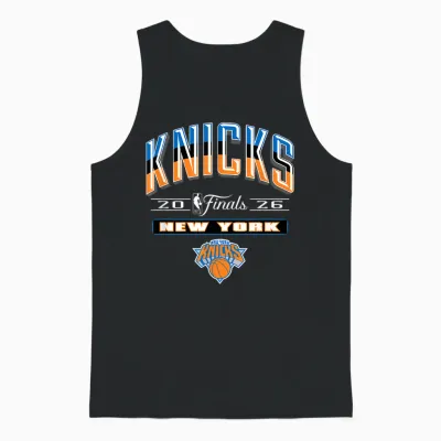 Nba 2026 Finals New York Knicks Final Push Unisex Tank Top - Black