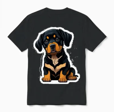 Cut Dog Unisex T-Shirt - Black