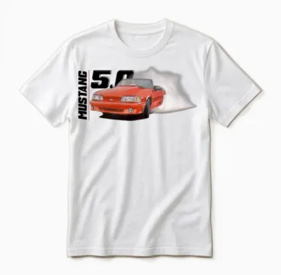 1991 Mustang 5.0 Unisex T-Shirt - White