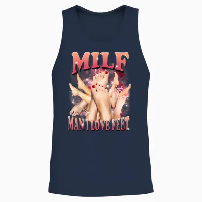 Homme Milf Drôle Que J'aime Les Pieds Unisex Tank Top - Navy