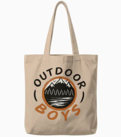 Outdoor Boys Tote Bags - Natural