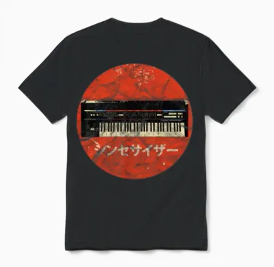 Japanese Analog Synth - Synthesizer Attack Unisex T-Shirt - Black