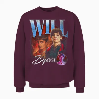 Stranger Things Will Homage Unisex Sweatshirt - Maroon