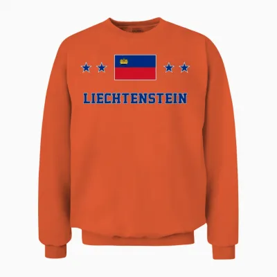 Liechtenstein Unisex Sweatshirt - Orange