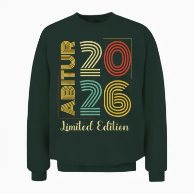 Abitur 2026 Geschafft Retro Abi Ak 26 Unisex Sweatshirt - Forest