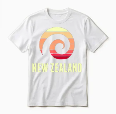 Retro New Zealand Unisex T-Shirt - White