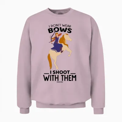 Arch Guard on the Horse Unisex Sweatshirt - Light Pink