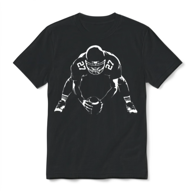 Design T Shirt American Football Rugby Nfl Usa Unisex T-Shirt - Black