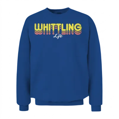 Retro Whittling Life Unisex Sweatshirt - Royal