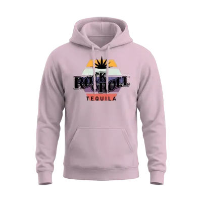 Rock N Roll Tequila Third Collection Unisex Hoodie - Light Pink
