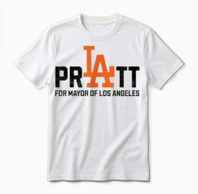 Pratt for Mayor Unisex T-Shirt - White