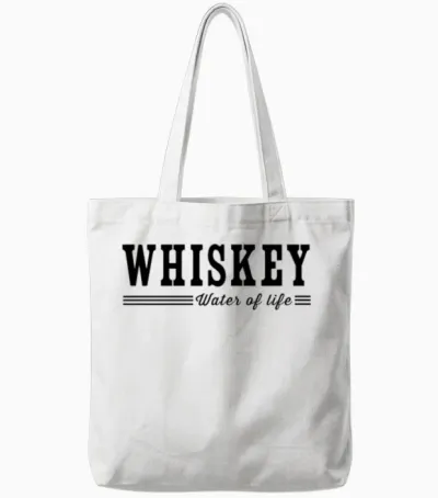 Whiskey. Water of Life Tote Bags - White