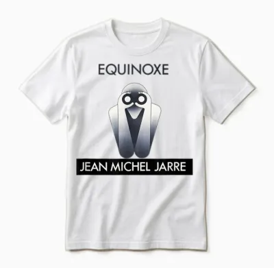 Jean-Michel Jarre T-Shirt, Grey, S Unisex T-Shirt - White