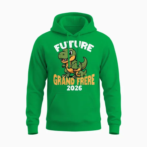 Future Big Brother 2026 Dino Announcement Pregnancy Funny Unisex Hoodie - Irish Green
