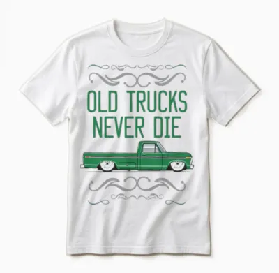 Keep on Truckin Seapine Green Unisex T-Shirt - White