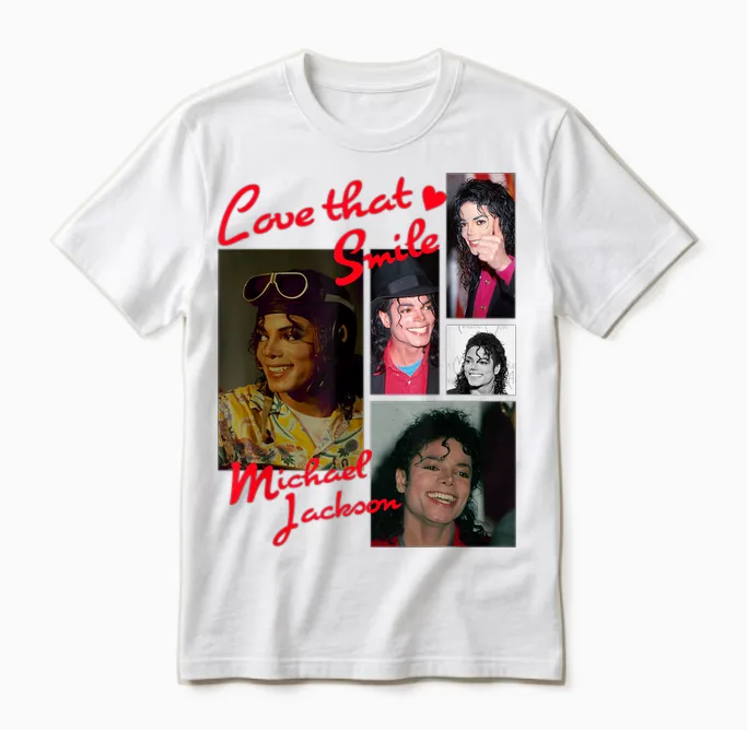 Michael Jackson 014 Unisex T-Shirt in White