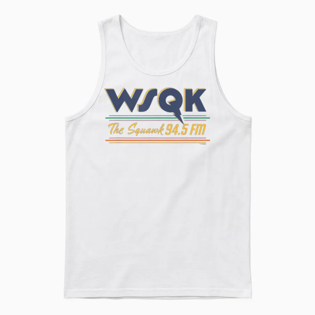 Stranger Things S5v1 Wsqk the Squawk Officially Licensed Unisex Tank Top in White