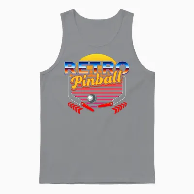 Pinball Retro Game Unisex Tank Top - Sport Grey