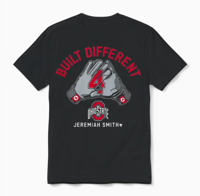 Jeremiah Smith - Built Different - Ohio State Football Unisex T-Shirt in Black