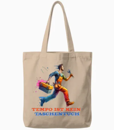 Lustige Handwerker Beruf Tempo Ist Kein Taschentuch Spruch Tote Bags - Natural