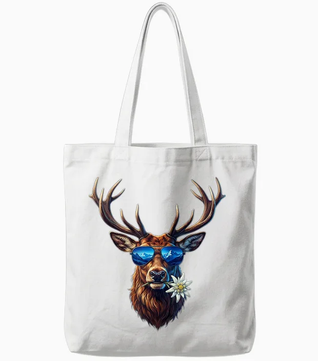 Trachtenshirt Passend Für Oktoberfest T-Shirt Herren Hirsch Tote Bags in White