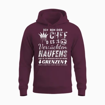 Stolzer Chef Dieses Verrückten Bunen Funny Chef Sayings T-Shirt, Black Unisex Hoodie - Maroon
