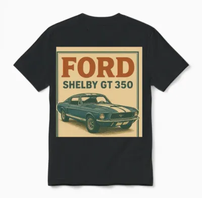 Vintage Ford Shelby Gt350 Unisex T-Shirt - Black