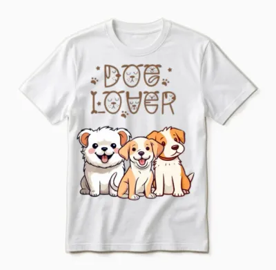 3 Cute Dogs for Dog Lovers Unisex T-Shirt - White