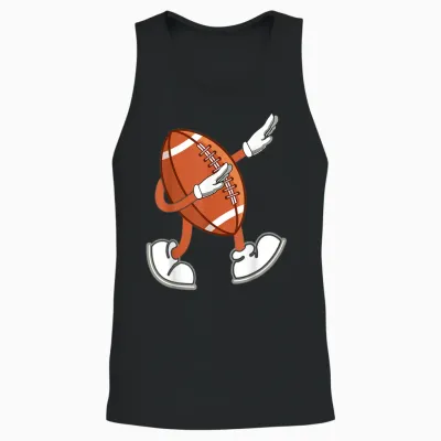 Lustige American Football Bekleidung Und Geschenke - Dabbing Football Dab - Unisex-Erwachsene, Unisex-Kinder - Schwarz - S - Kurzarm - Unisex Tank Top - Black