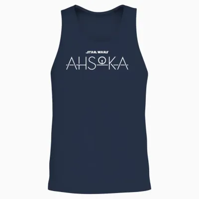 Star Wars Ahsoka Disney+ Series Logo Ahsoka Tano Disney Plus Unisex Tank Top - Navy