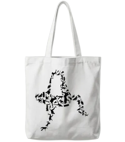 Break Dancer Tote Bags - White