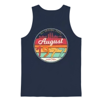 1977 August Retro Unisex Tank Top - Navy – 1
