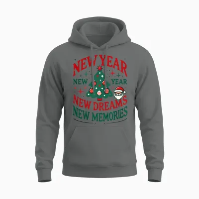 New Year Unisex Hoodie - Graphite Heather