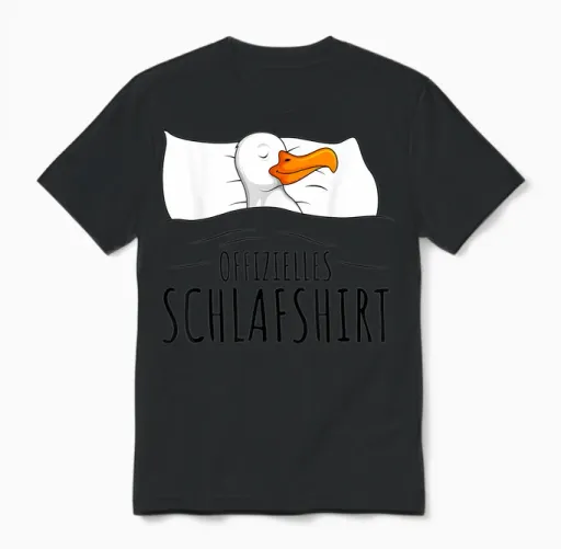 Official Sleep Shirt Seagulls Moin Seagull Unisex T-Shirt in Black