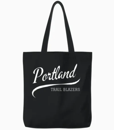 Blazers Retro Tote Bags - Black