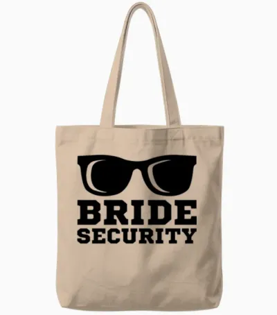 Bachelorette Party Wedding Bridesmaid Bride Tote Bags - Natural