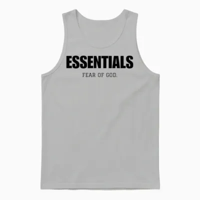 Essentials T-Shirt for Men Unisex Tank Top - Ash