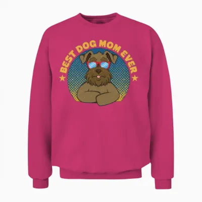 Best Dog Mom Ever Miniature Schnauzer Unisex Sweatshirt - Heliconia