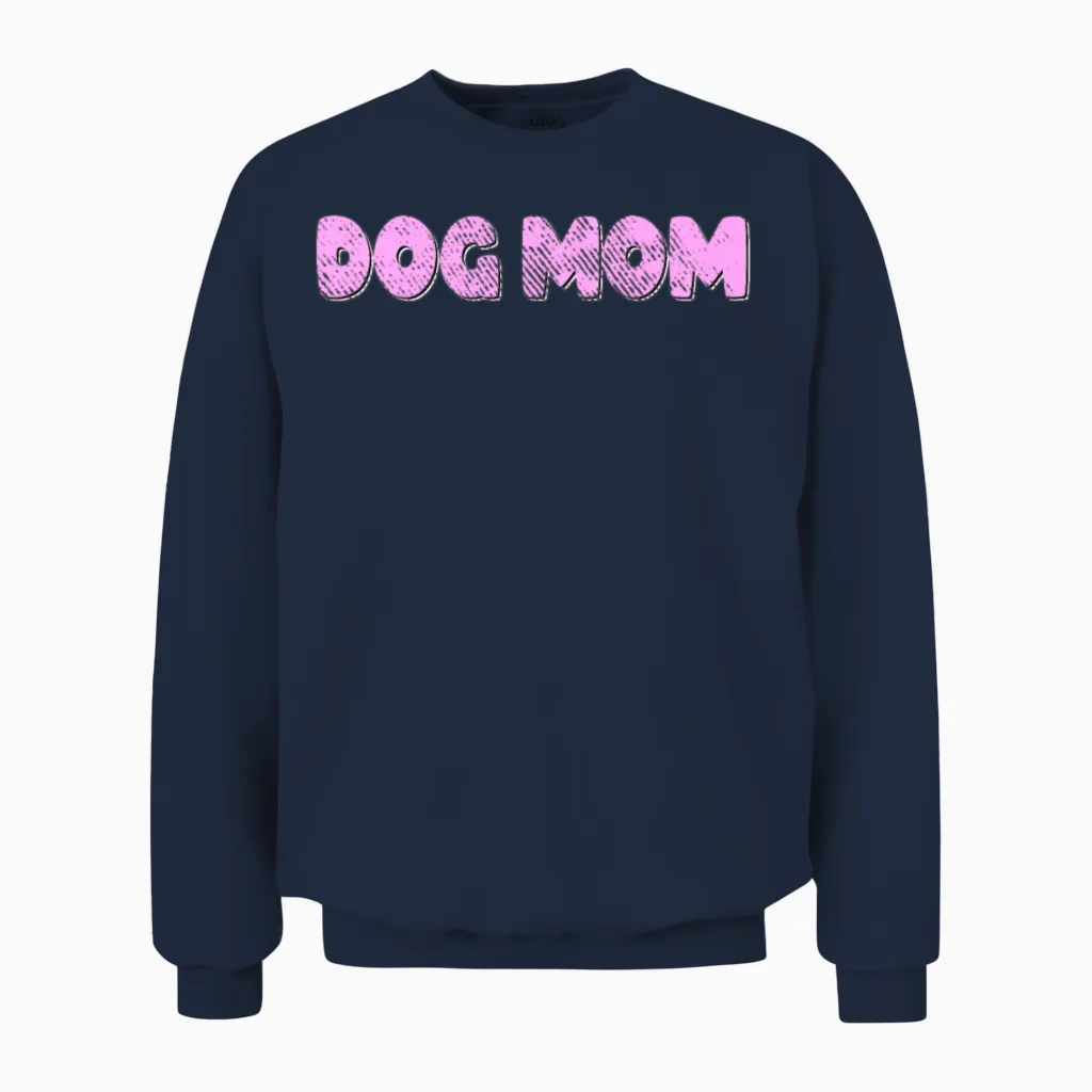 Dog Mom Unisex Sweatshirt in Navy