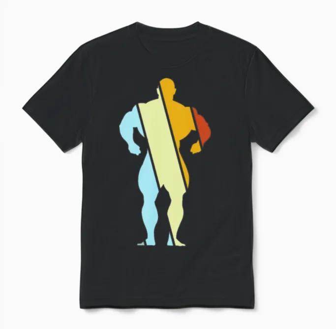 Bodybuilding Retro - Gym & Lifting Unisex T-Shirt in Black
