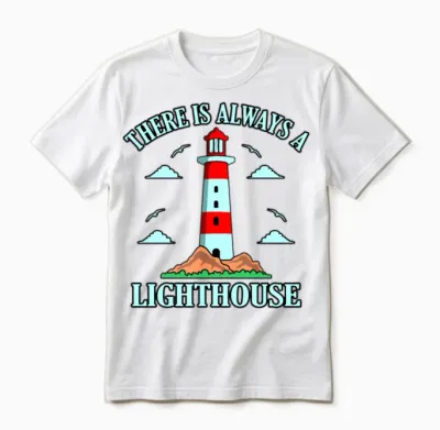 Funny Lighthouse Gift Unisex T-Shirt - White