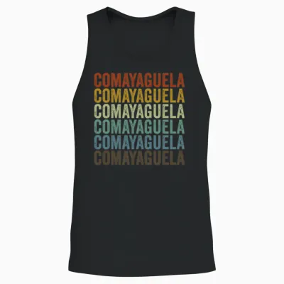 Comayaguela Honduras Retro Vintage Unisex Tank Top - Black