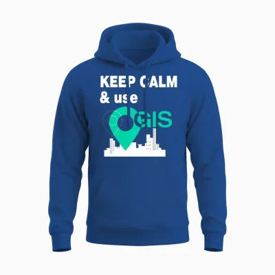 Gis Geographic Information System Unisex Hoodie - Royal