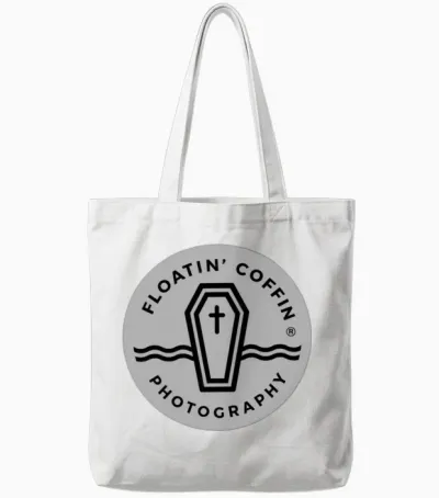 Floatin Coffin Photography Tote Bags - White