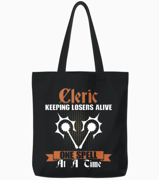 Funny Larp Tote Bags in Black