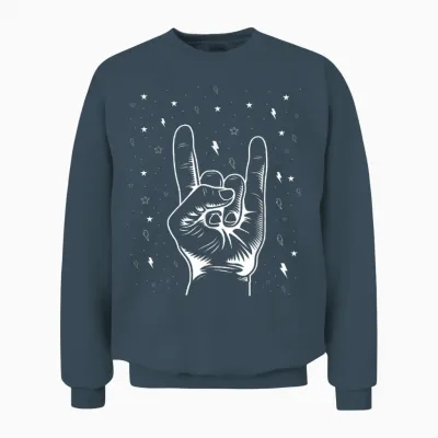 Heavy Metal Geschenke Männer Damen Hard Rock Festival Teufel Unisex Sweatshirt - Dark Heather