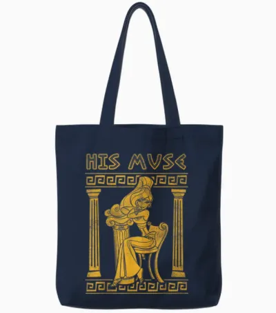 Disney Hercules Valentinstag Megara His Muse Greece Pose Tote Bags - Navy