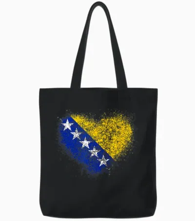 Bosnien Und Herzegowina Tote Bags - Black