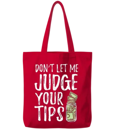 Bartender Funny Bartending Tote Bags - Red